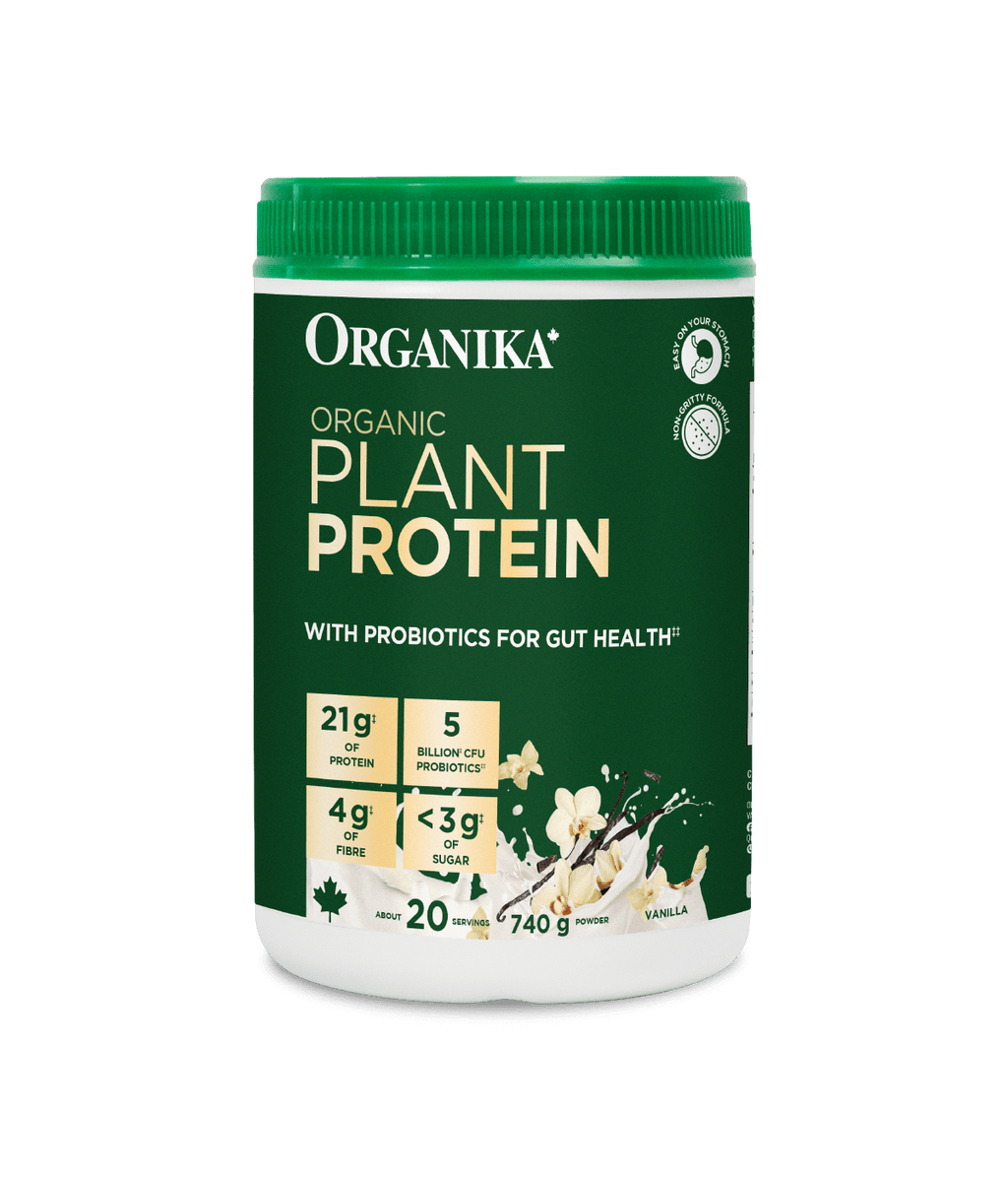Organic Plant Protein with Probiotics for Gut Health