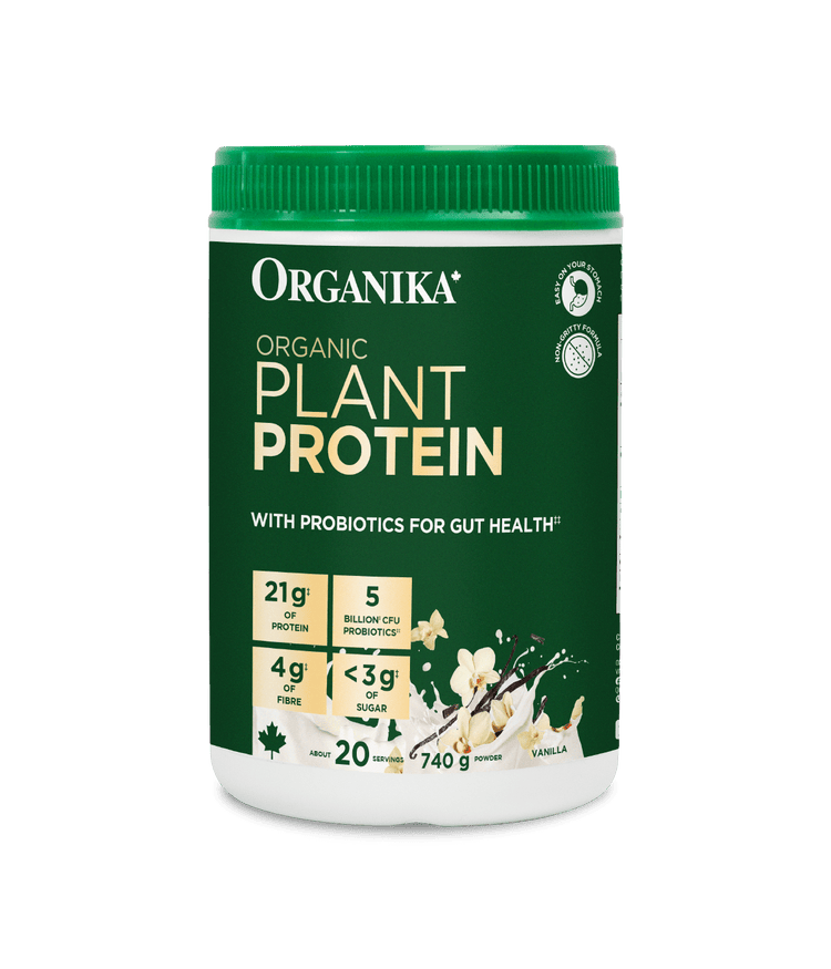 Organic Plant Protein with Probiotics for Gut Health