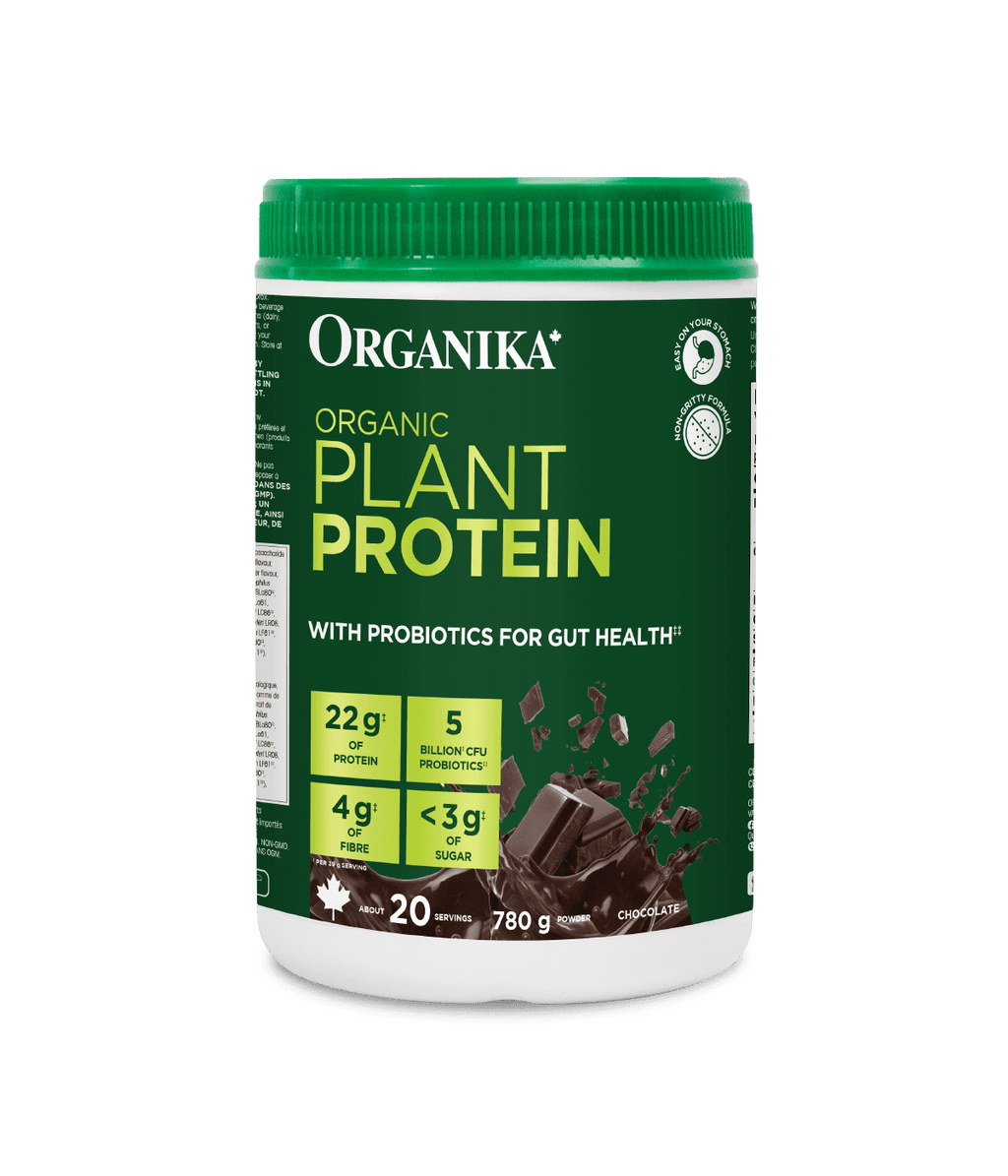 Organic Plant Protein with Probiotics for Gut Health