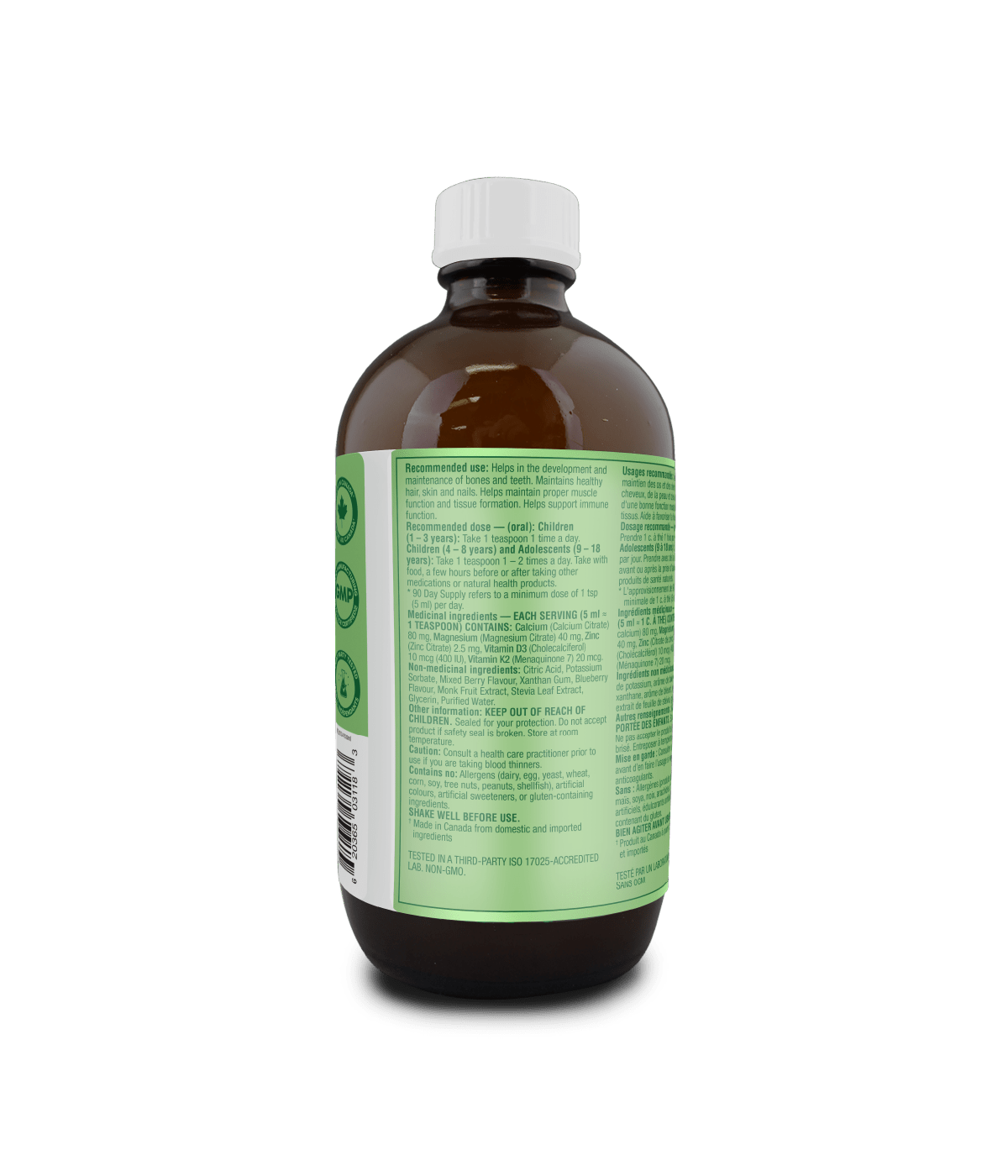 Kids Liquid Calcium Plus with Vitamins D3 & K2